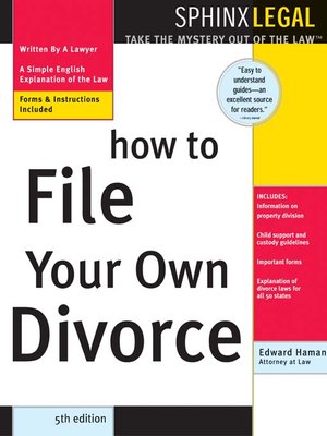 cover image of How to File Your Own Divorce, 5E